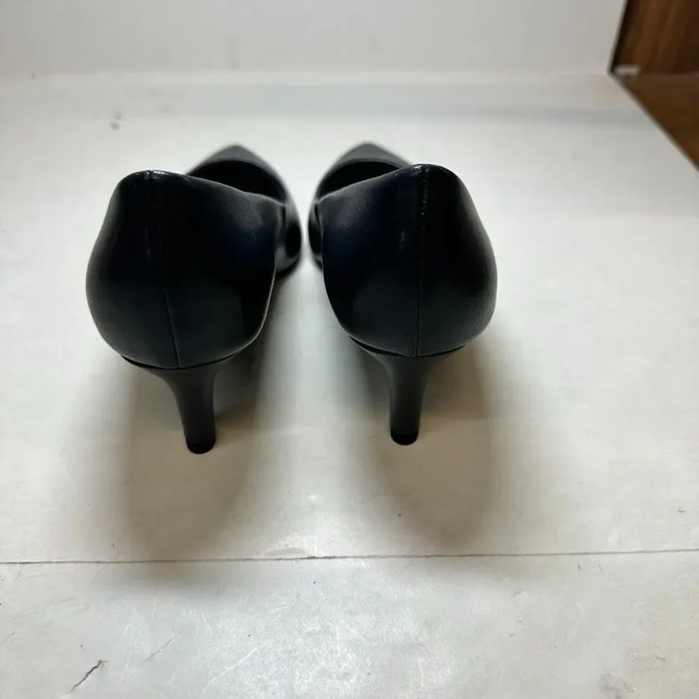 Easy Street Womens 8 M Navy Blue Patent Pointe Pump Heels Display No Box LT7
